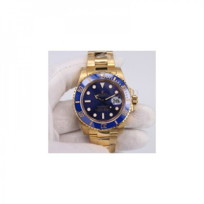 Replica Rolex Submariner Date 116618LB BP Yellow Gold Blue Dial Swiss 2836-2
