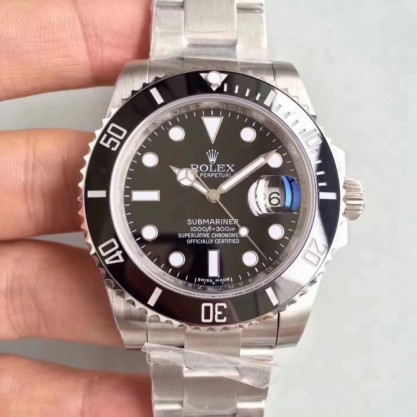 Replica Rolex Submariner Date 116610LN 2018 N V8S Stainless Steel Black Dial Swiss 2836-2