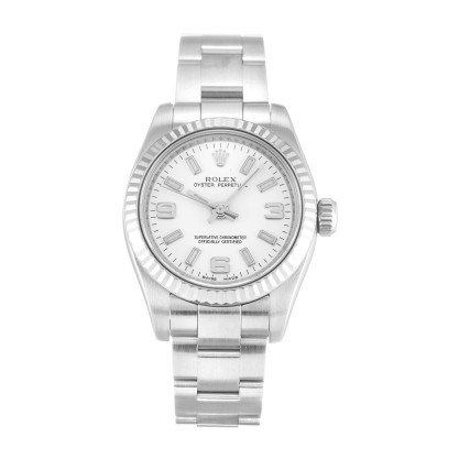 UK White Gold Rolex Replica Lady Oyster Perpetual 176234-26 MM
