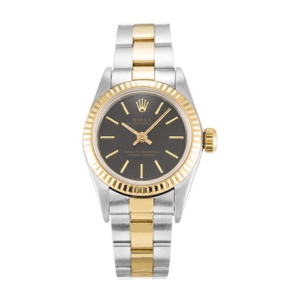UK  Yellow Gold Rolex Replica Lady Oyster Perpetual 67193-24 MM