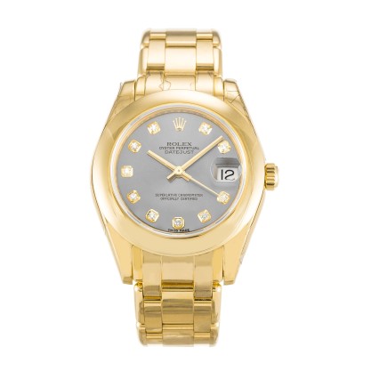 UK Yellow Gold Rolex Replica Pearlmaster 81208-31 MM