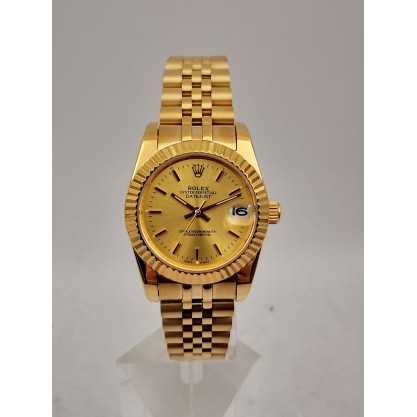 UK Yellow Gold Rolex Replica Mid-Size Datejust 6827-30 MM
