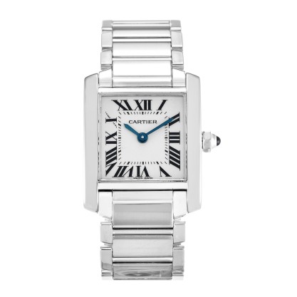 UK White Gold Cartier Replica Tank Francaise W50012S3-25 MM