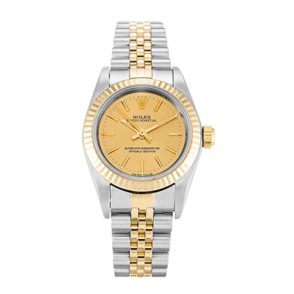UK Steel & Yellow Gold Rolex Replica Lady Oyster Perpetual 76193-24 MM