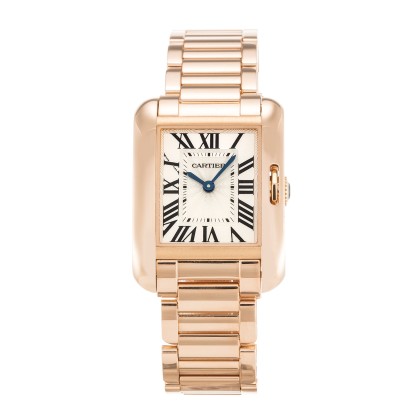 UK Rose Gold Cartier Replica Tank Anglaise W5310013-23 MM