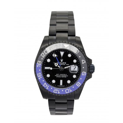 UK Black adn blue Steel Rolex Replica GMT Master 16730-